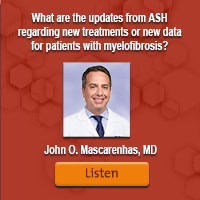 What are the updates from ASH regarding new treatments or new data for patients with myelofibrosis?